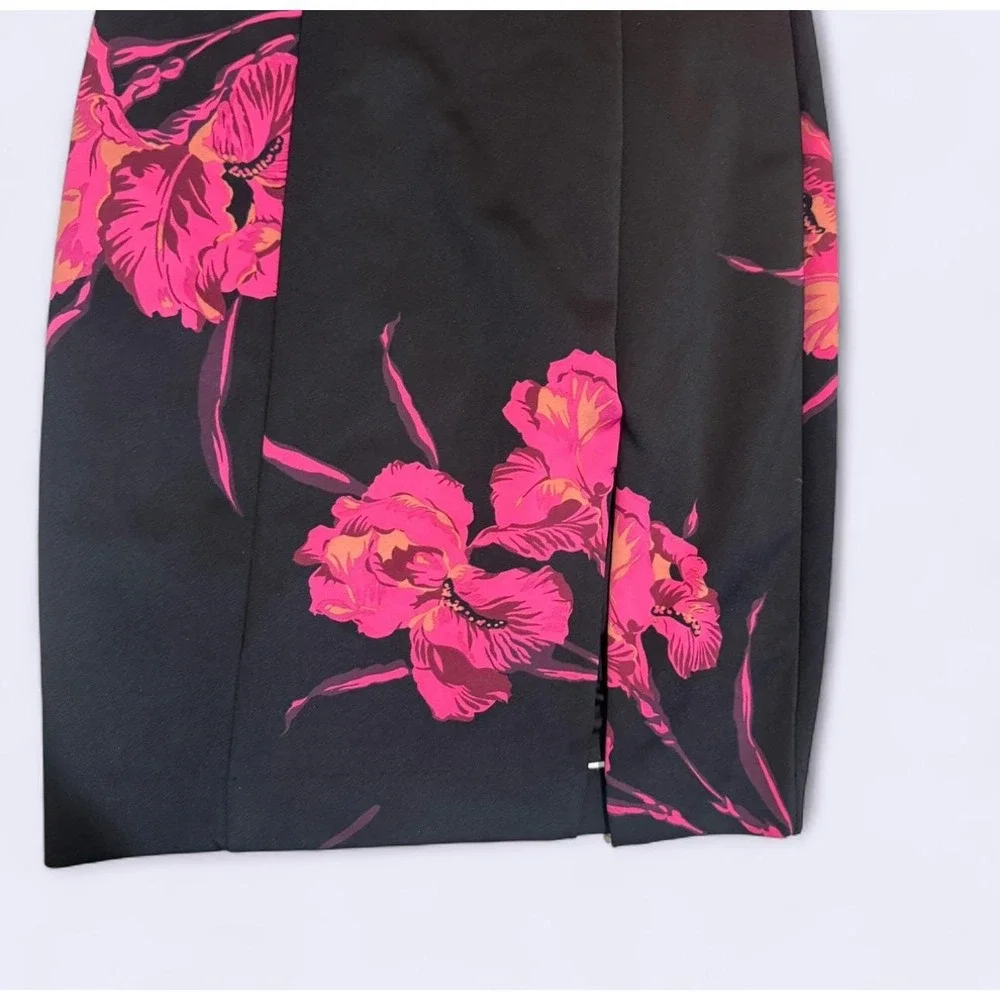 Betsey Johnson Black Pink Floral Sheath Dress - NWT - Picture 4 of 6